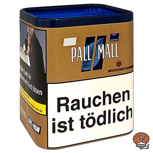 Pall Mall Authentic Blue/Blau Tabak XXL Dose 6x 80g, 800 Blue Xtra Hülsen - Bild 2 von 3