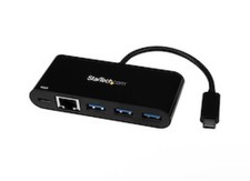 Startech 3 PORT USB HUB TO USB-C 5GBPS WITH GBE AND PD HB30C3AGEPD