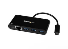 Startech 3 PORT USB HUB TO USB-C 5GBPS WITH GBE AND PD HB30C3AGEPD