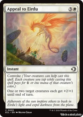 Appeal to Eirdu MTG Lorwyn Eclipsed Common NM Pck Fresh