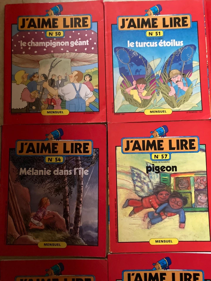 Lot D’anciens Magazines J’aime Lire N50 À 72 1981 1982 1983 - Photo 2/4
