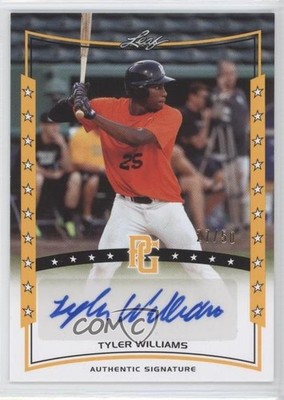 2014 Leaf Perfect Game Showcase Gold 27/50 Tyler Williams #A-TW3 Auto 0b2