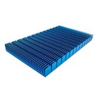 Aluminum Heat Radiator Heatsink Cooling Fan 150x85x12mm Blue Tone 