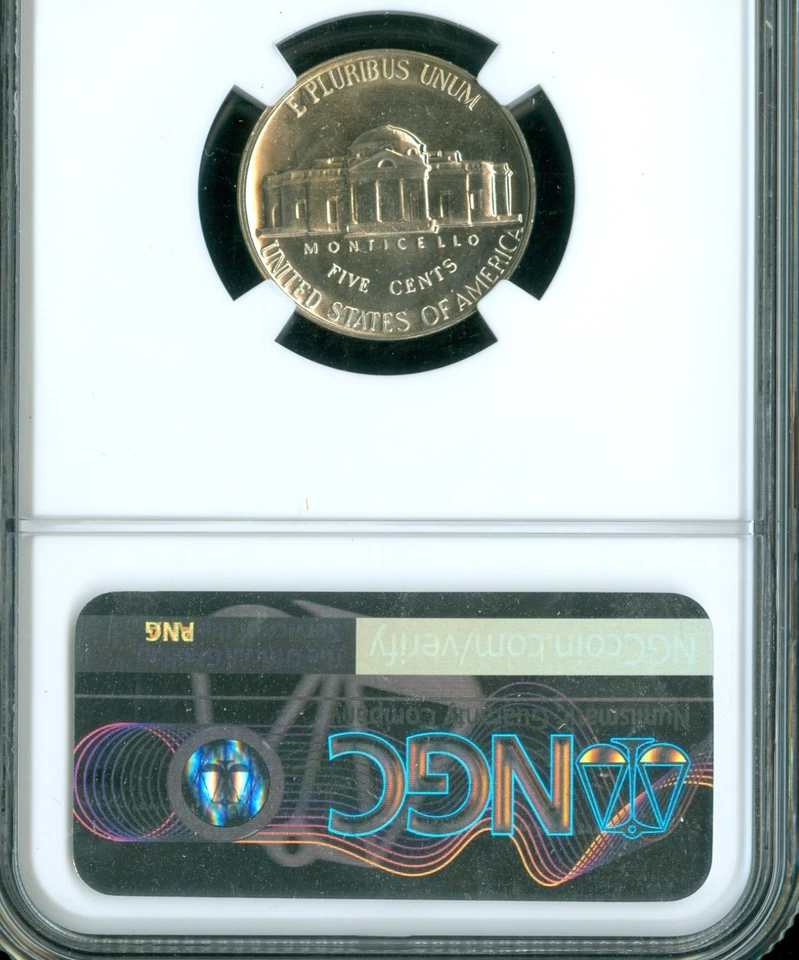 1966 SMS JEFFERSON NICKEL NGC MS67 PQ MAC SPOTLESS . - Image 2 of 2