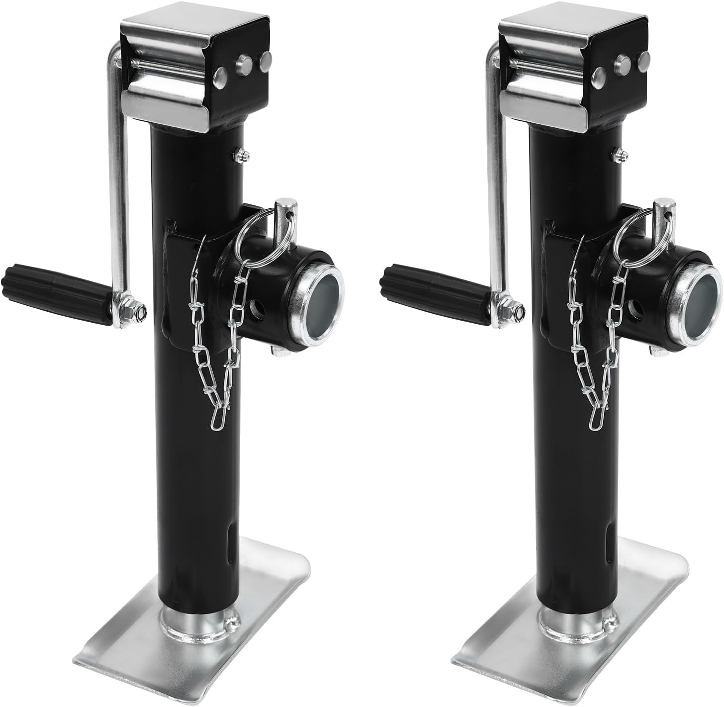 Support pivot pour remorque : lot de 2 supports en acier galvanisé robustes