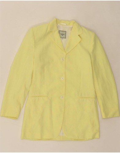 MARC AUREL Womens Loose Fit 3 Button Blazer Jacket EU 36 Small Yellow VR04 - Picture 1 of 3