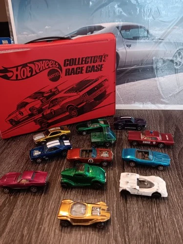 Hot Wheels Redline Lot Of 12 With Collectors Race Case