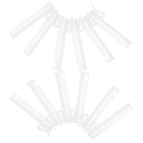 25 Pcs Curtain Adjustment Hook White Window Hooks Pin Pleat Clips - Picture 7 of 12