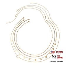 Waist Chain for Women Layered Belly Chain for The Waist A -4 Layered, gold