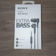 Sony MDR-XB75AP Extra Bass In-Ear Earphones Mic Remote Black Audio Headset