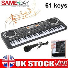 61 Key Electric Digital Piano Musical Beginner Electronic Keyboard Instrument UK
