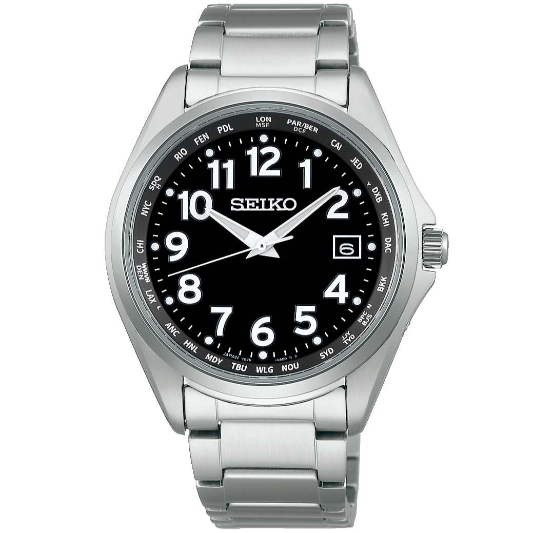 SEIKO SELECTION SBTM329 Titanium Sapphire Crystal Radio Solar