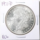 1921-D $1 Morgan Silver Dollar in BU+ Condition #6818
