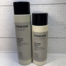 AG Hair Sterling Silver Toning Shampoo - 10 oz  Conditioner - 8 oz Duo