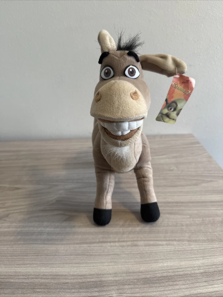 Nanco Dreamworks Shrek 2 DONKEY 13” Plush Stuffed Animal Toy Retired 2004 - Image 2 of 4