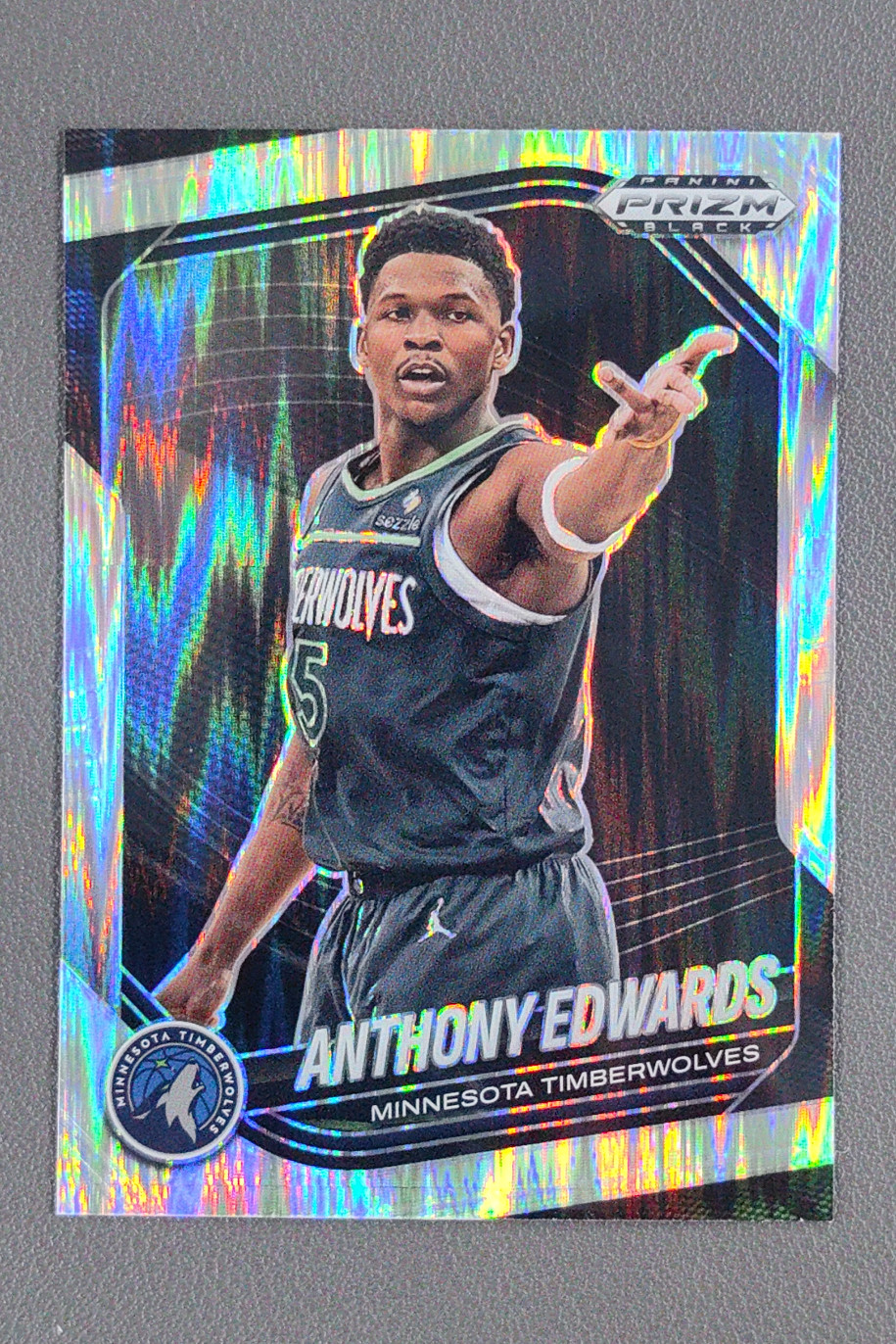 2024-25 Panini Prizm Black Anthony Edwards Skewed /249 #17 Timberwolves