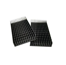 Aluminum Heatsink SJZBIN 2PCS 80X40X11Mm Black Heat Sinks Radiator Board Cooling