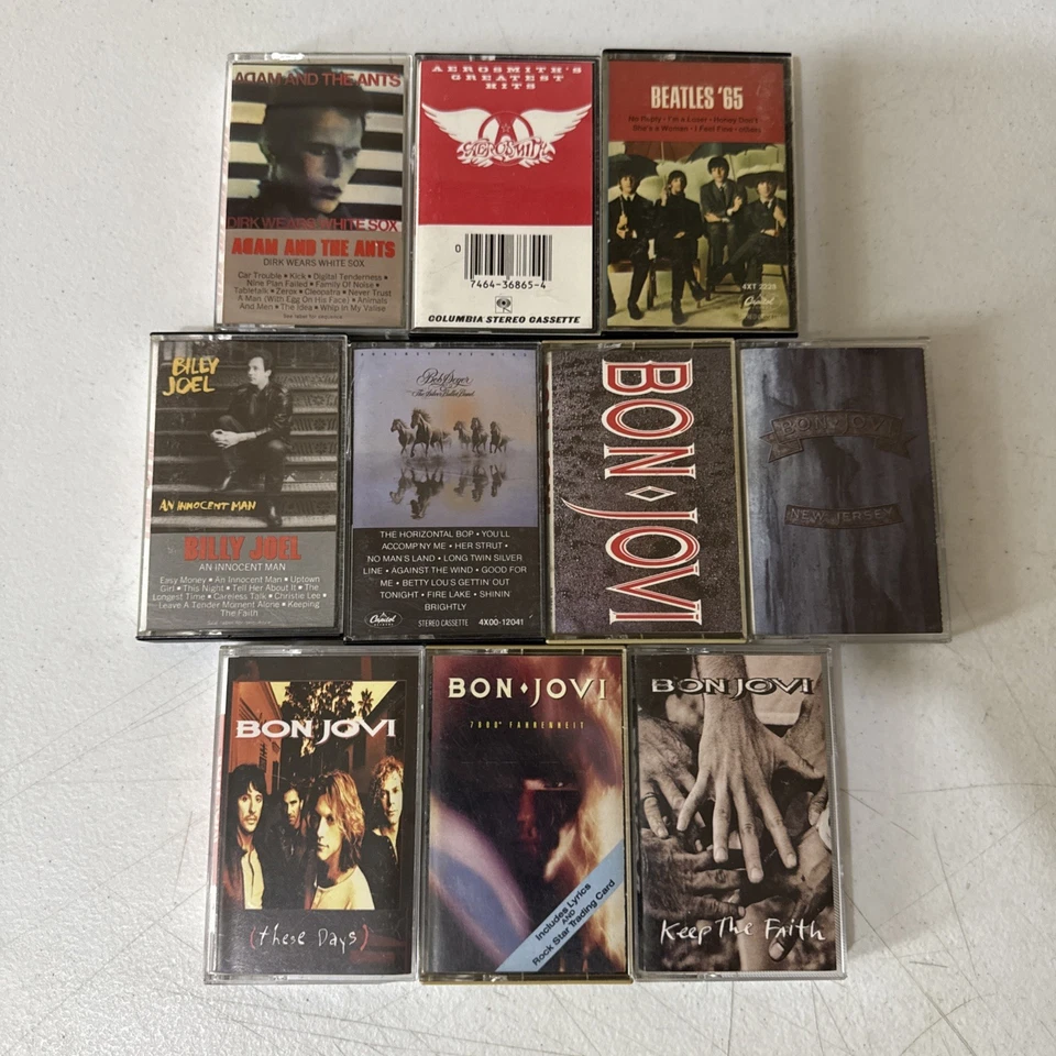 85 Vintage 80s 90s Rock, Metal,  Hard Rock, Glam, Alternative Cassette Tape Lot - Image 2 of 4