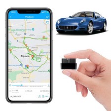Mini OBD GPS Tracker for Vehicle, OBD 16PIN Real-time Tracking Device, Multi...