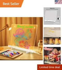 Illuminated Acrylic Drawing Board - 12 Colors for Home, Office & Gifts 12x8.5