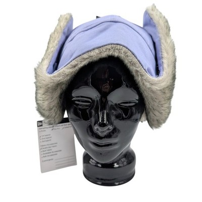 New Era Unisex OS NWT Sample Light Purple Faux Fur Lined Ear Flaps Trapper Hat