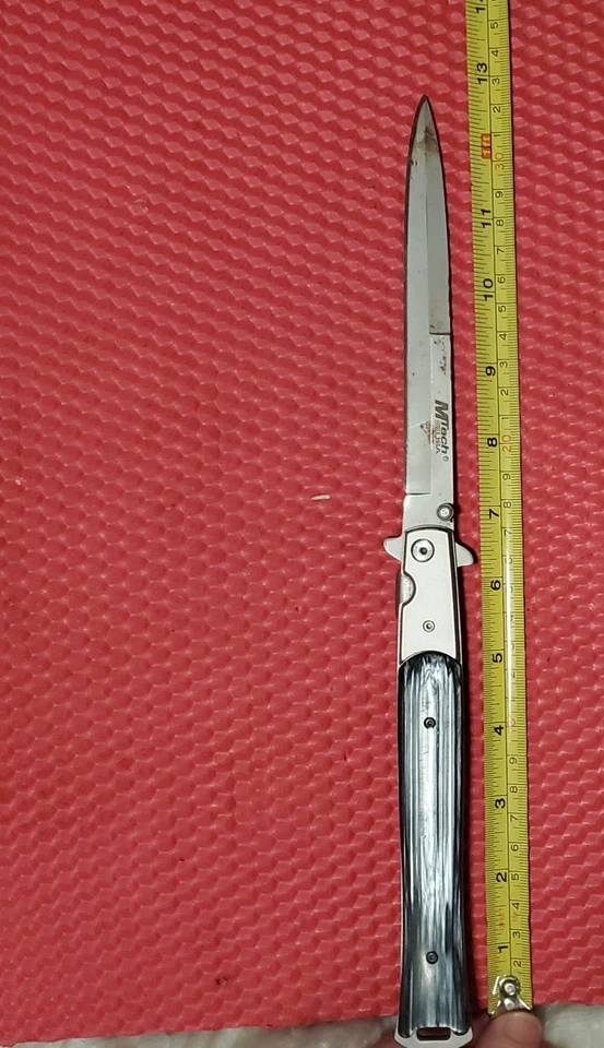 Lot of 2 M Tech Folding Pocket Knives Stainless Steel Blades - Image 2 of 2