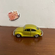 Gama Small Scale Die Cast Model Volkswagen Beetle Yellow