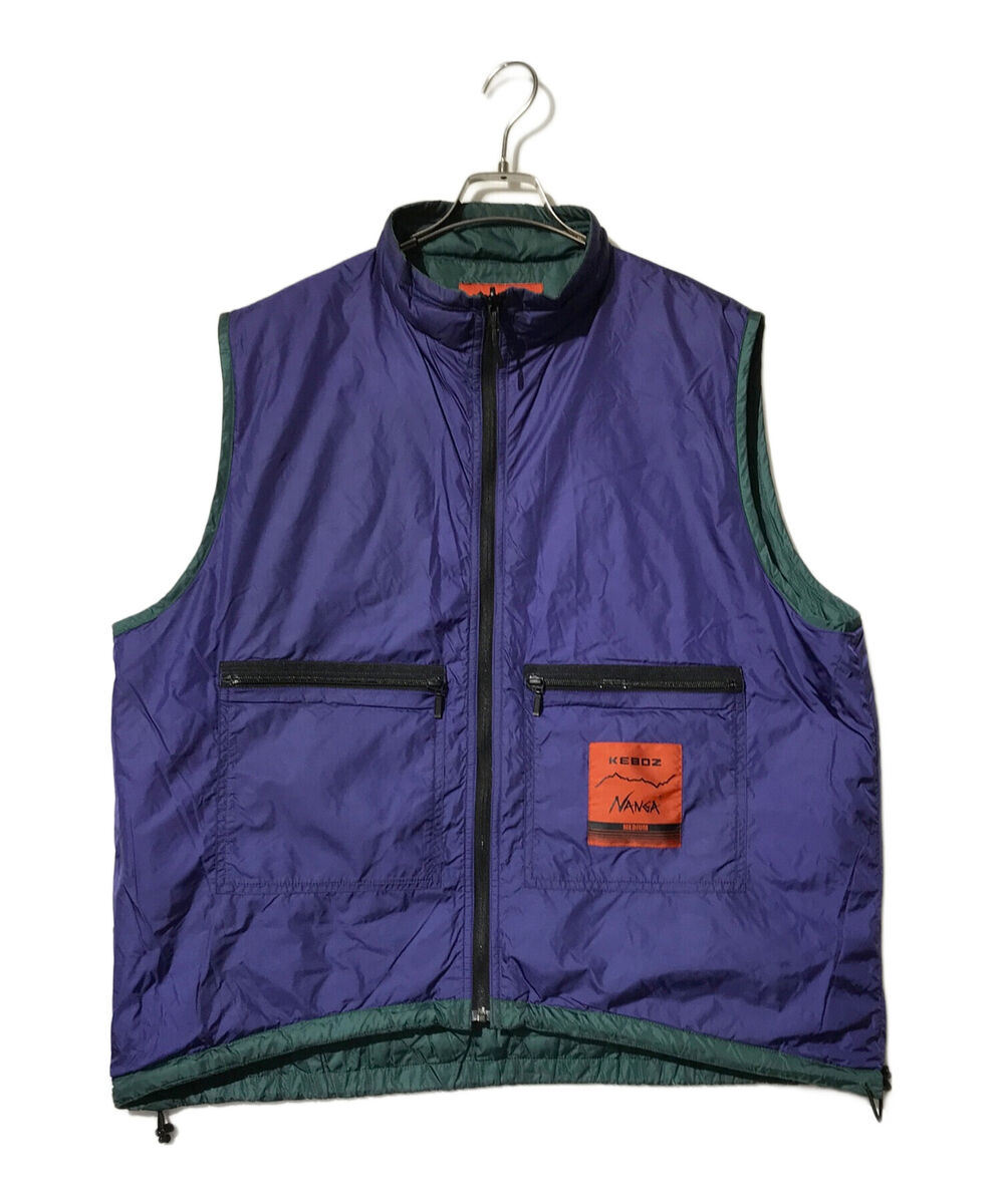 NANGA × KEBOZ REVERSIBLE DOWN VEST Size: M Green Men 23B81 NANGA × KEBOZ REVERSIBLE DOWN VEST Size: M Green Men 23B81