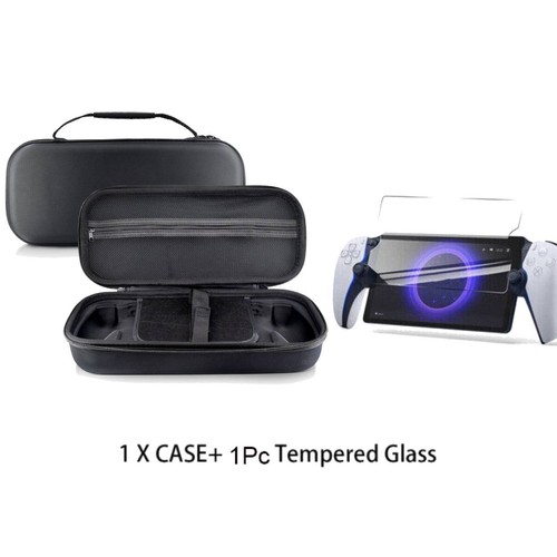 For PlayStation Portal Game Console Silicone Camo Case Storage Bag+Tempered Film - Picture 22 of 23