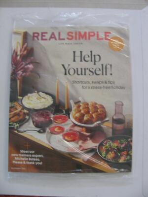 Real Simple Magazine November 2022 Thanksgiving NEW IN PLASTIC WRAP