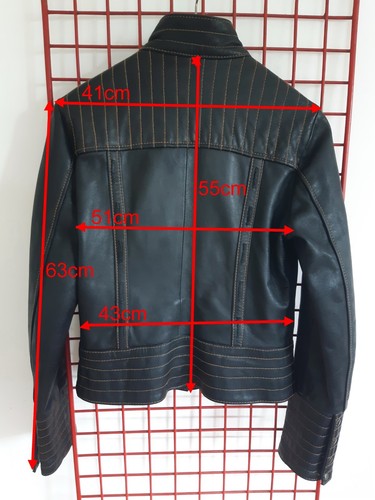 JUST CAVALLI Italy Leather Jacket size 42/L - Picture 8 of 8
