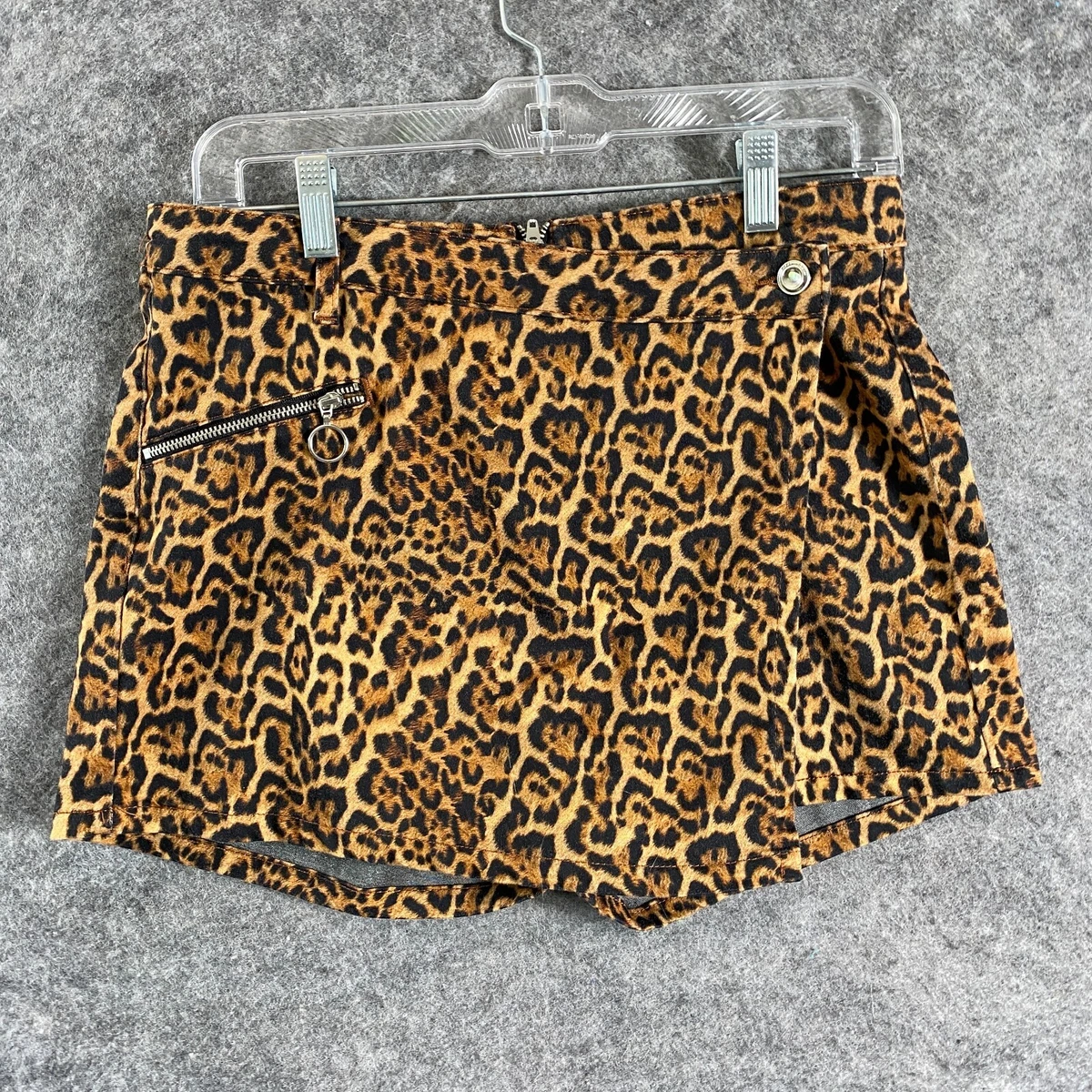 Zara leopard print wrap clearance skirt