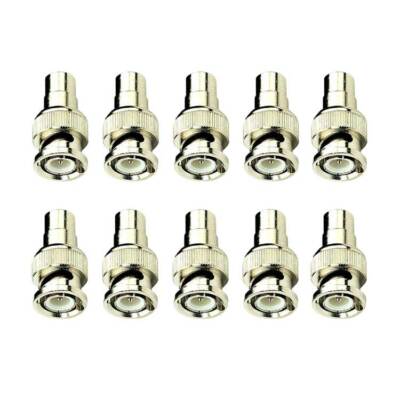 Sentry CCTV - BNC Stecker auf Phono Buchse Cinch Stecker - 10x Pack