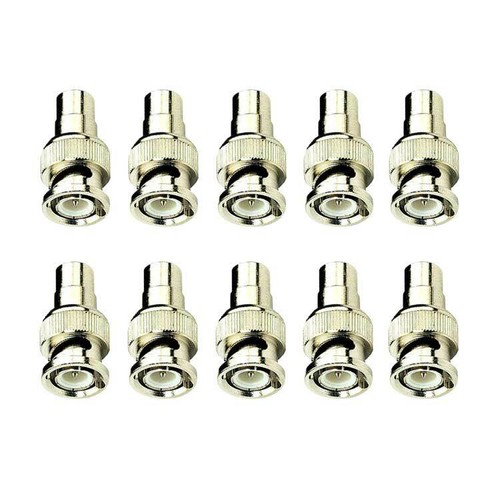 Sentry CCTV - BNC Male to PHONO Female RCA Connector - 10x Pack - 第 1/1 張圖片