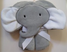 Boys or Girls Manhattan Kids Soft 3D Elephant Hooded Baby Blanket