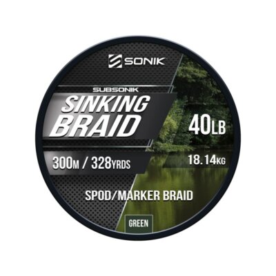 Sonik SubSonik Braids, Sinking Braid Mainline, Spod/Marker Braid
