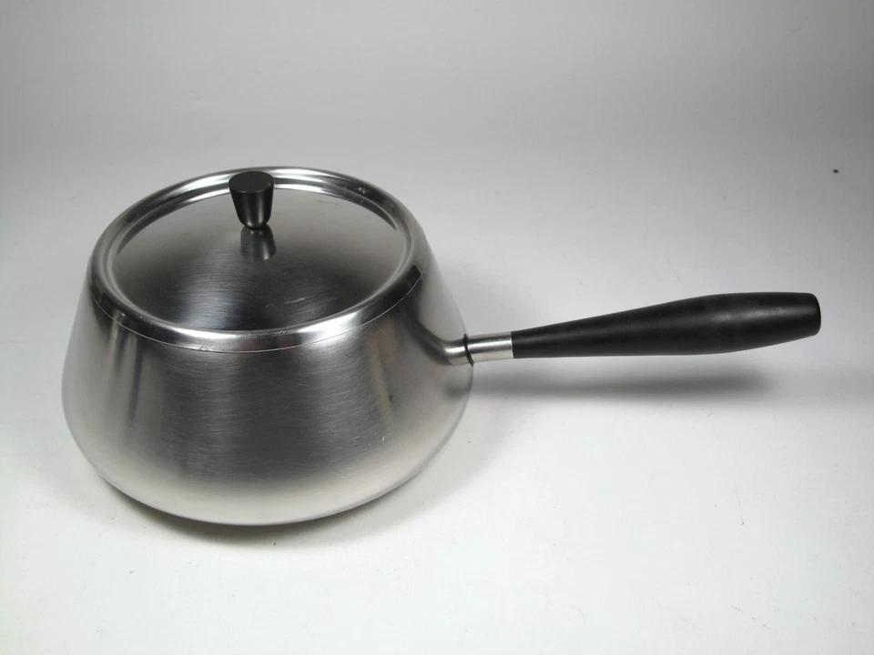 spring fondue topf pfanne vintage edelstahl schweiz switzerland - Bild 2 von 4