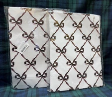 JarThenaAMCS Black Bow Wrapping Paper Not Roll 12 Sheets