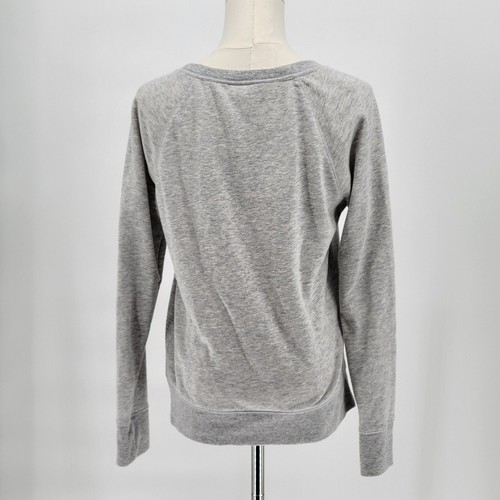 Mossimo Supply Co Sweatshirt French Terry grau meliert Pailletten Small - Bild 2 von 8