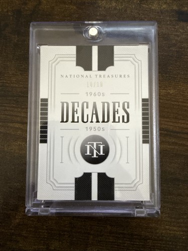2021 National Treasures Decades  Larsen Banks McCovey Robison Gibson Auto 10/10 - Picture 4 of 4