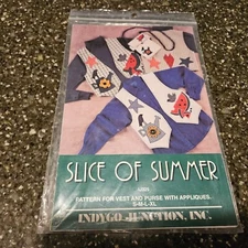 Slice of Summer Watermelon Applique Vest Purse Pattern Indygo Junction IJ325
