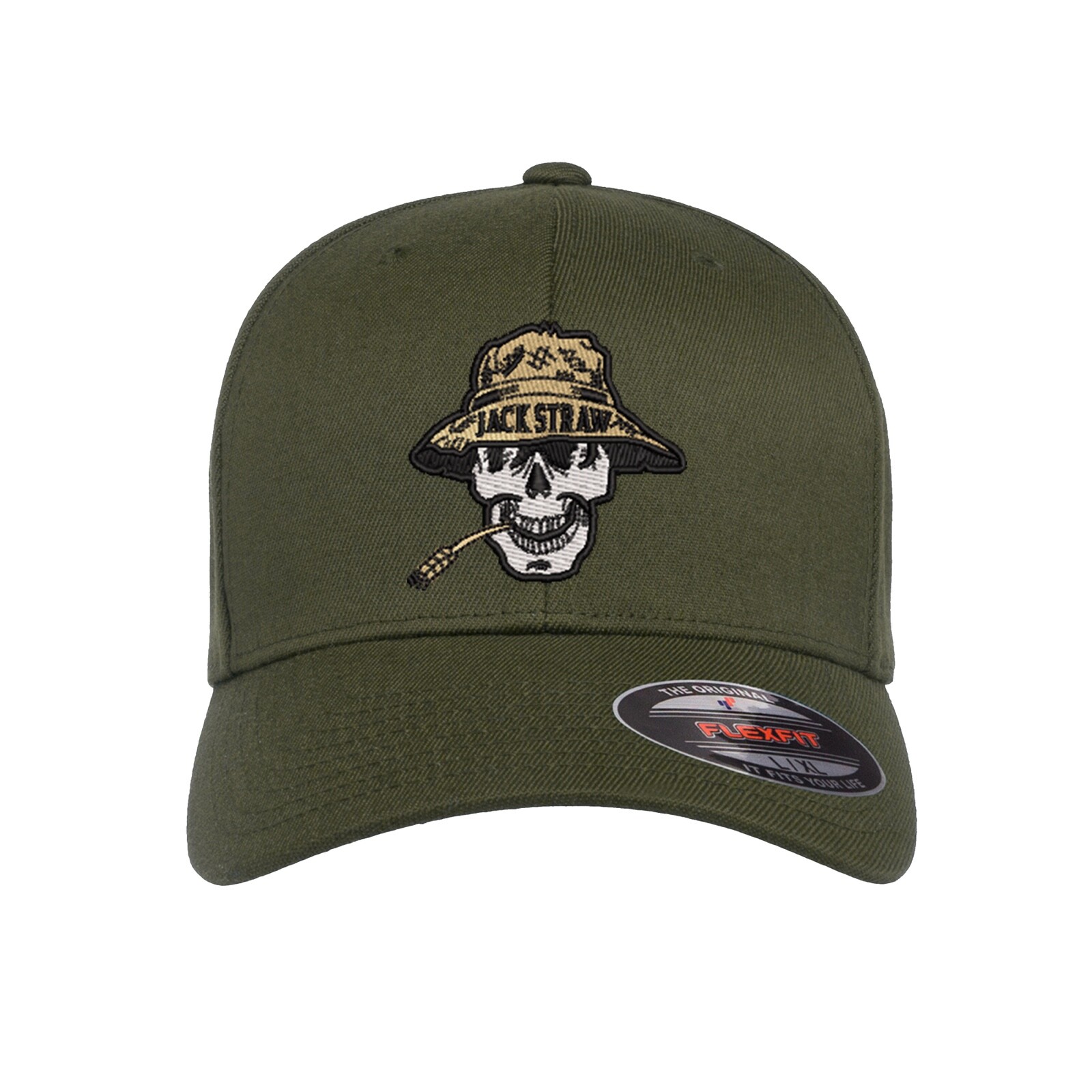 Grateful Dead Jack Straw Logo Embroidered Flexfit Fitted Ball Cap eBay