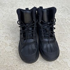 NIKE Woodside 2 High GS Youth ACG Triple Black Size 6Y Women Sz 7.5 - 524872-004