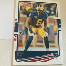 2020 Panini Donruss New England Patriots Josh Uche NFL Rookie Trading Card