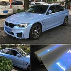 Glossy Grey Blue Chameleon Pearl Chrome Full Car SUV Truck Vinyl Wrap Sticker US