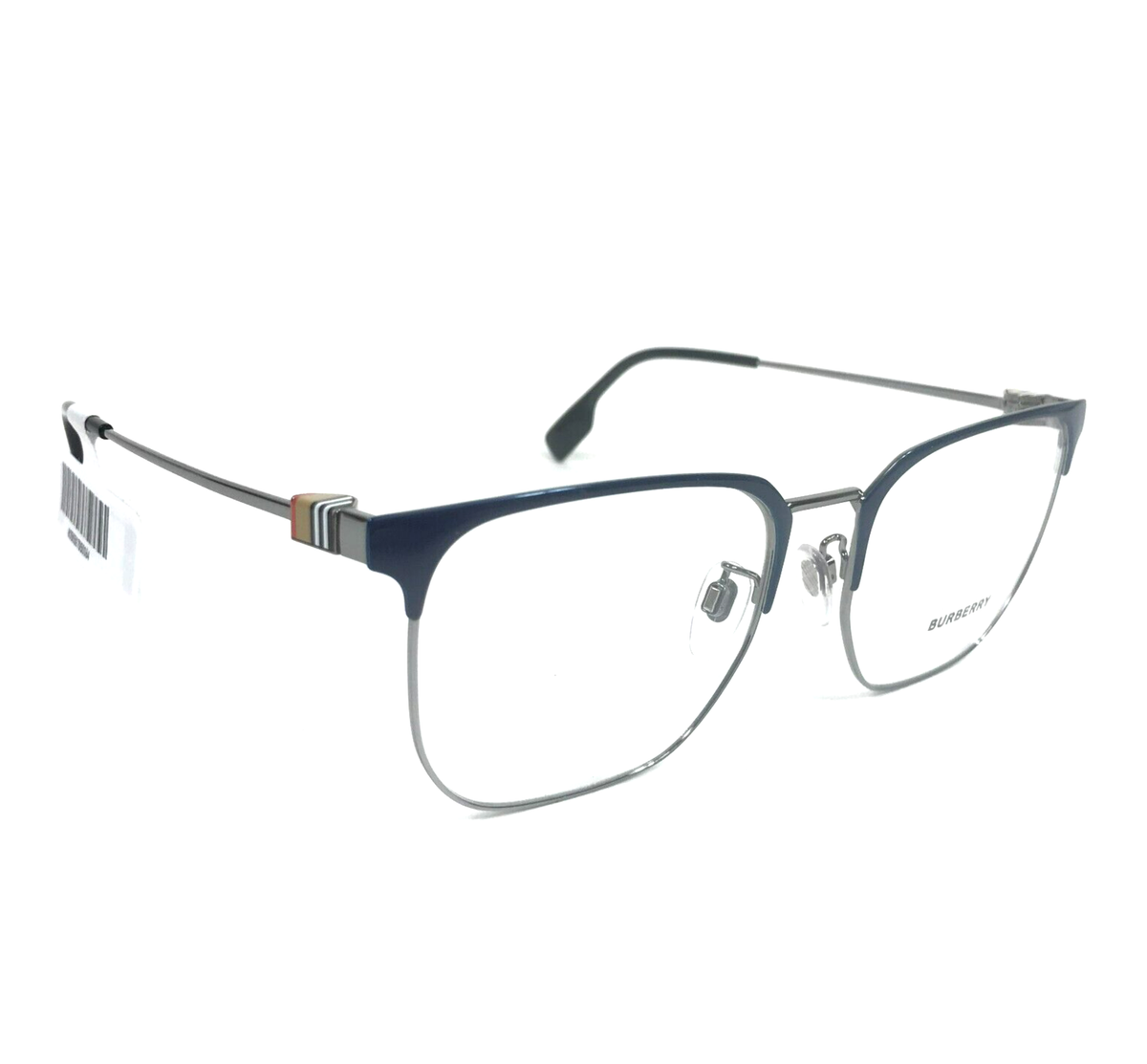 Burberry Eyeglasses Frames B1383-D 1003 Blue Silver Square