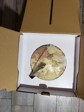 Annova 10" Antique Globe With Metal Arc And Wood Base  (see description )