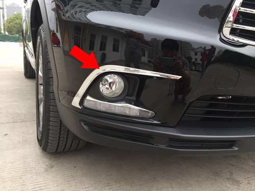 Chrome Front Fog Light Eyelid Lamp Cover Trim fit for Toyota Kluger 2014-2016 - Picture 1 of 6