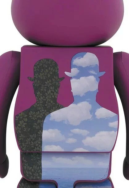 1000% BE@RBRICK René Magritte &quot;L&#39;oiseau Medicom Toy René Magritte (L'oiseau De Ciel 1965/La Belle