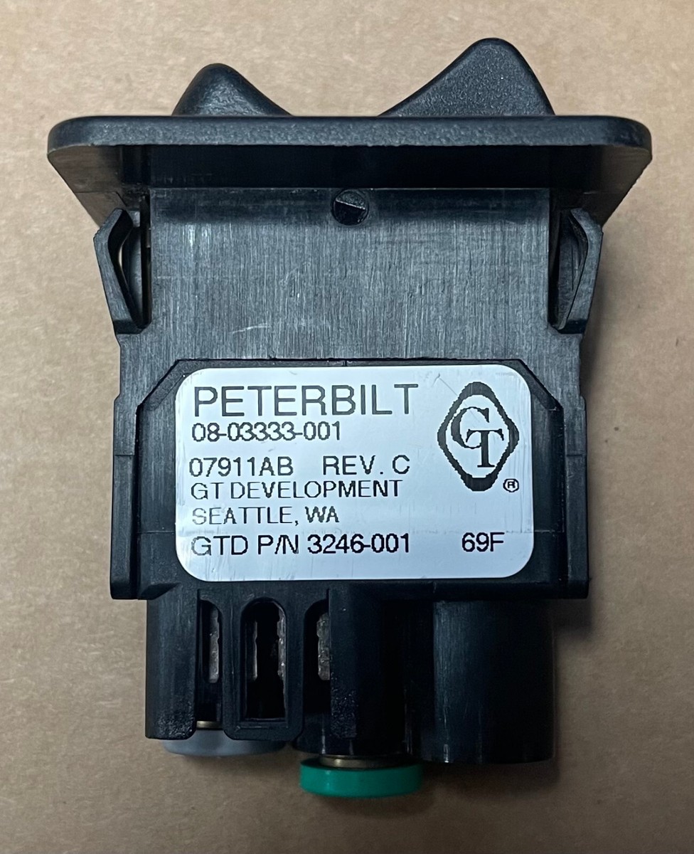 その他 switch 1988 DEC. Vol.6 No.6 08-03333-001 Peterbilt OEM Differential Lock Rocker Switch